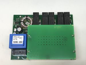 PCB soft-start capacitors on side 0744-
