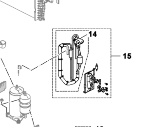 015C. Four-way valve with cranes to Nordic Inverter PHR-N and Bosch Compress 5000