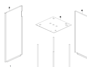 Panel plate left to IVT Greenline and Bosch