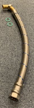 Flexible hose 1" L = 600mm straight / angle
